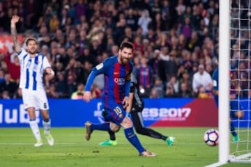 Messi también anotó el 2-0.