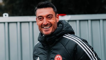 Albert Riera, entrenador del Eintracht..