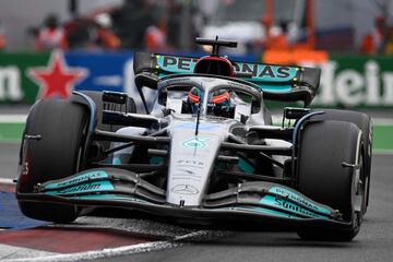 El pilot brit¨¢nico de Mercedes, George Russell.