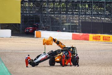 El piloto danés de Haas se fue en la primera cvuelta de la carrera.