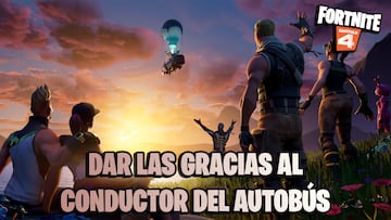 fortnite como dar las gracias al conductor del autobus