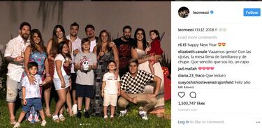 Los mensajes y las felicitaciones por Año Nuevo de los futbolistas