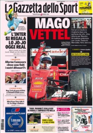 Portadas de la prensa deportiva