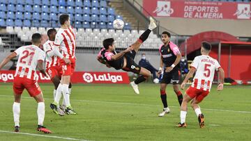 Abdón, del Mallorca, marca de chilena.