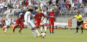 Marcelo grabbed a consolation for Real Madrid from the penalty spot late on in the first half.