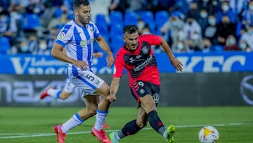 Bruno durante un partido con el Leganés.