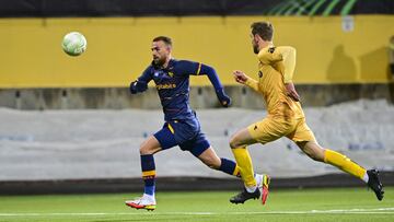 Borja Mayoral, en acci&oacute;n en el encuentro ante el Bodo Glimt, el &uacute;ltimo partido en el que ha jugado.