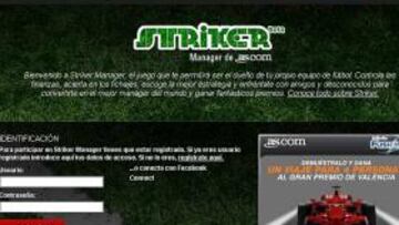 Striker, el Manager de fútbol de AS.com