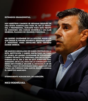 El Granada despide a Nico Rodríguez y fichará a Tognozzi