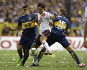 Boca Juniors igualó en la Bombonera ante River Plate 0-0 en la semifinal de ida de la Copa Sudamericana. 