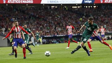 Javi Garc&iacute;a, ante el Atl&eacute;tico. 