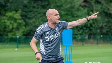 Julián Calero, entrenador de Burgos, analiza la pretemporada y el primer encuentro. Foto Burgos CF.