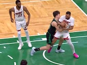 ¡Hugo González no se arruga! La secuencia del caliente enganchón en pleno partido con Powel