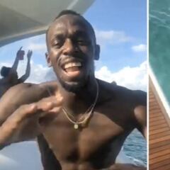 Usain Bolt: champagne y bailes a bordo de un lujoso yate en el Caribe