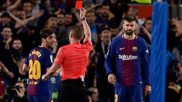 Sergi Roberto banned for four games after Clásico red