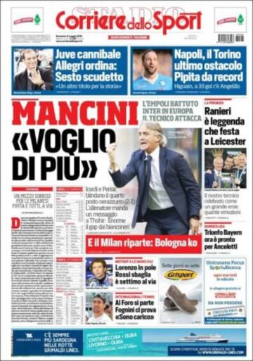 Portadas de la prensa mundial