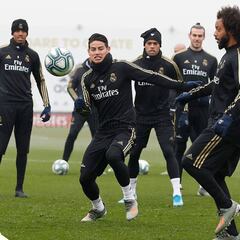 James completa la preparación de cara al juego ante Getafe