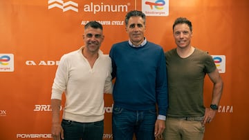 Miguel Induráin, Óscar Pereiro, Sylvain Chavanel
Presentación Alpinum TotalEnergies