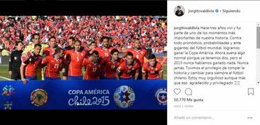 Valdivia: "Tuvimos el privilegio de romper la historia"