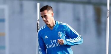 Marcos Llorente hizo una parte de la sesión con el grupo