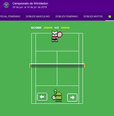 Cómo acceder al juego oculto de Wimbledon 2019 en Google