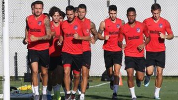 Intenso entreno del Atleti: Felipe y Vitolo podrían ser titulares