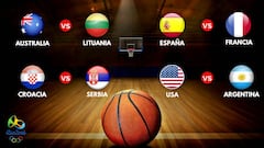 Así quedan los cuartos de final: Argentina frente a EE.UU.