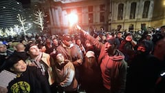 Fiesta, caos y destrucción en Filadelfia tras el Super Bowl