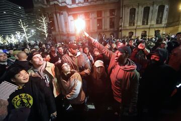 Fiesta, caos y destrucción en Filadelfia tras el Super Bowl