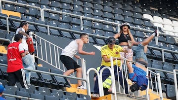 Así fue la pelea entre Colombia e Irak en Mestalla, Valencia.