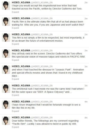 Hideo Kojima sobre Pacific Rim: "Jamás pensé que vería una película como esta"