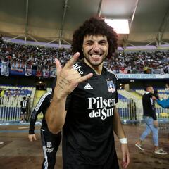 El festejo de Maxi Falcón en el gol de Curicó a la U