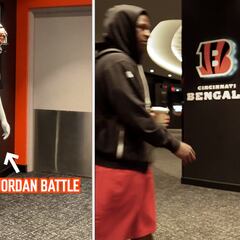 Jordan Battle pulls epic Halloween joke on Bengals players