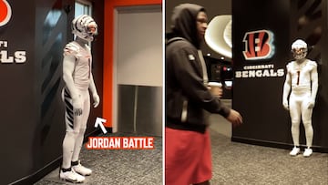 Jordan Battle pulls epic Halloween joke on Bengals players