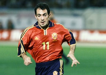 Pedro Munitis, con la Selección,