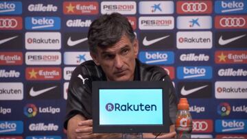 Mendilibar: "Si el penalti es en el otro lado no lo hubiese pitado"