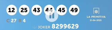 La Primitiva: comprobar los resultados del sorteo de hoy, sábado 21 de junio