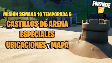 ¿Dónde están los castillos de arena especiales que hay que construir y destruir en Fortnite?