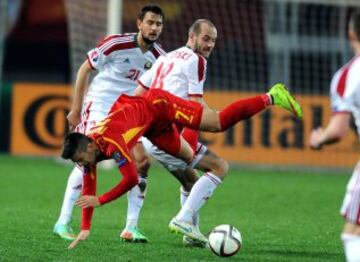 Macedonia-Bielorrusia. AleksandarTrajkovski e Ivan Maevski.