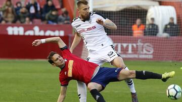 Saveljich, jugador del Albacete, durante un partido.