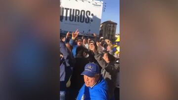 El aliento de los hinchas de Boca por las calles de Madrid