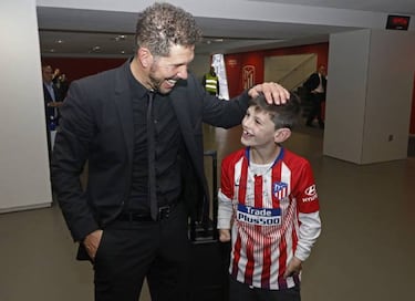 El gran día de Manu en el Wanda con Griezmann, Simeone, Godín...