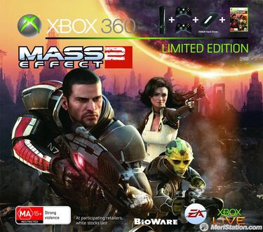 Microsoft muestras el pack de juego y consola de Mass Effect 2