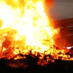 El espeluznante aspecto de la mano quemada de Grosjean