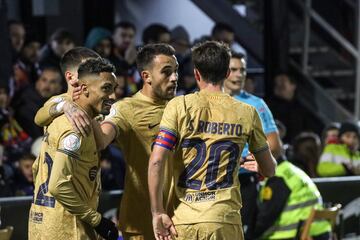 El central catalán marcó el último gol del encuentro en Ceuta y se reivindicó en busca del protagonismo que tuvo a principio de temporada.
