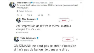Theo, hermano de Griezmann, criticó al Atlético en Twitter