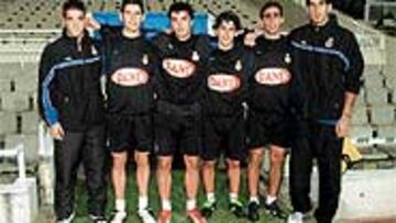 <B>UN SUEÑO</B>. Héctor, Jonathan, Siscu, Corominas, Francolí y Gorka (faltó Carlos García) esperan agradar.