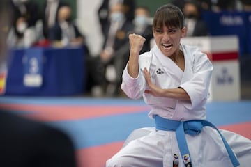 Sandra Sánchez en acción durante el Campeonato de España (La Rioja).