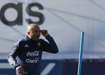 Buenos Aires 02 Octubre 2017
Eliminatorias Rusia 2018
Entrenamiento de la SelecciÃ³n Argentina previo al partido contra Peru, en el Predio Julio H Grondona.
Jorge Sampaoli DT
Foto Ortiz Gustavo 