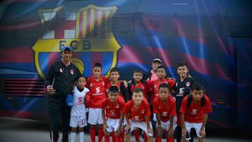 Los Halcones F.C., equipo infantil de El Salvador, ganó la posibilidad de visitar Barcelona por ganar el Campeonato Nacional de Fútbol Infantil Scotiabank.